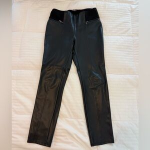 J. McLaughlin Black Faux Leather Pants